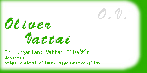 oliver vattai business card